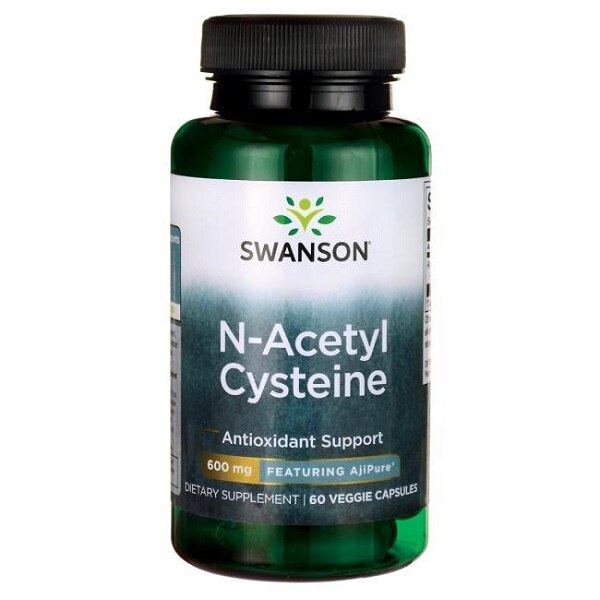 Supliment alimentar, N-Acetil Cisteina (600 mg), Swanson NAC N-Acetyl Cysteine - 60 capsule (60 doze)